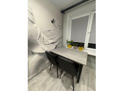 Деревянный стол Лота Лофт 120(160)х75 черный матовый / бетон светлый фото покупателя 382