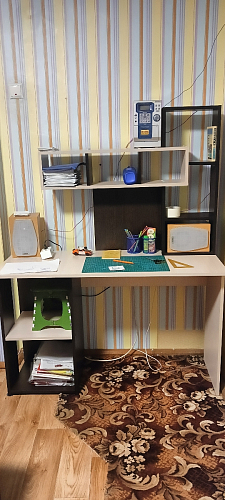 Письменный стол Эфес венге / дуб белфорд фото покупателя 6