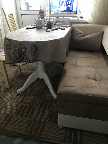 Деревянный стол Адней глянец белый фото покупателя 2