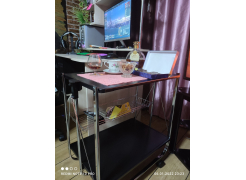 Столик сервировочный SC-5119 складной черный фото покупателя 54