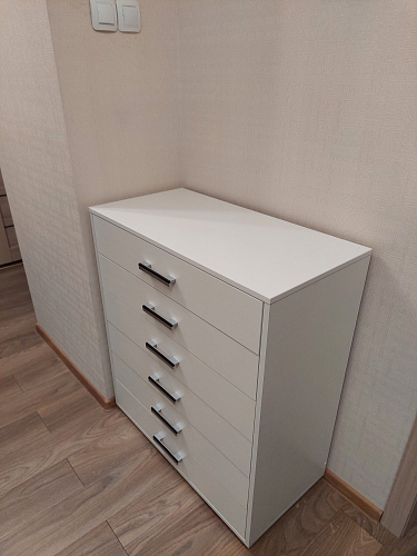 Комод Остин-4 белый / дуб сонома фото покупателя 1