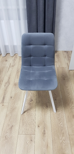 Стул на металлокаркасе Чилли К кирпичный / черный фото покупателя 7