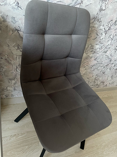 Комплект стульев Чилли 4 шт темно-серый / черный фото покупателя 454