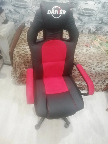 Компьютерное кресло Driver/Драйвер кожзам черный / серый фото покупателя 127