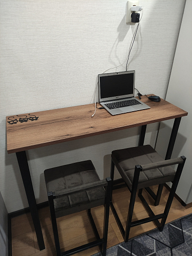 Барная стойка Дилан Лофт 120х40х90 бетон светлый фото покупателя 15