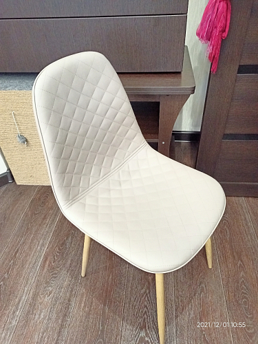 Стул на металлокаркасе Capri dark beige / white фото покупателя 70