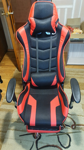 Компьютерное кресло Kano черное / красное фото покупателя 14