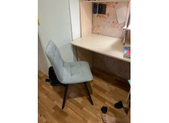 Стул на металлокаркасе Чилли горчичный / белый фото покупателя 98