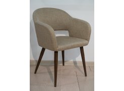 Кресло Oscar Diag beige / черный из шоурума 1