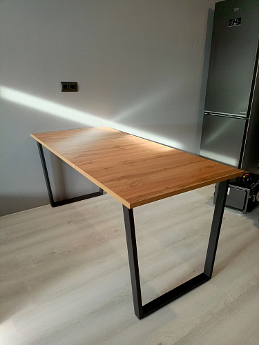 Деревянный стол Лота Лофт 120x75 дуб крафт табачный / черный матовый фото покупателя 713