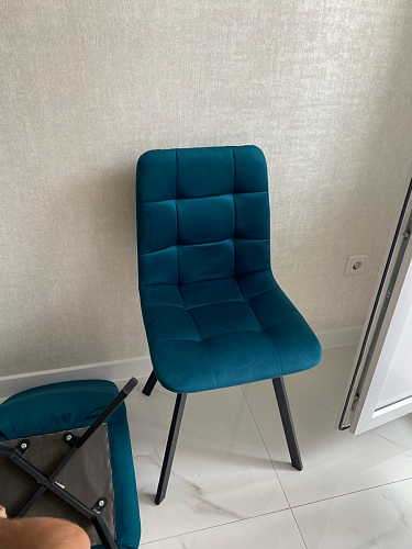 Стул на металлокаркасе Чилли зеленый / белый каркас фото покупателя 141