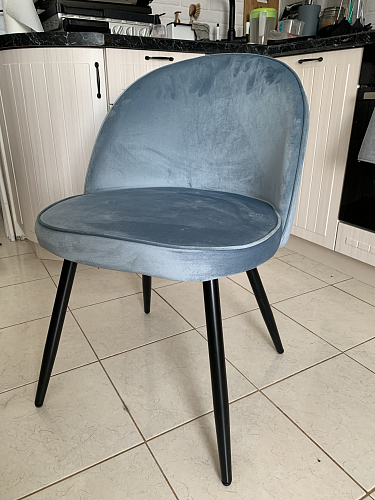 Стул на металлокаркасе Dodo blue фото покупателя 126