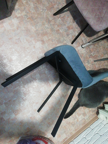 Стул на металлокаркасе Челси бежевый / белый каркас фото покупателя 184