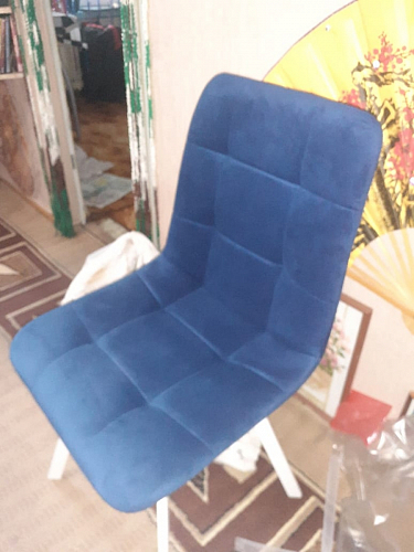 Стул на металлокаркасе Чилли черный / зеленый фото покупателя 749