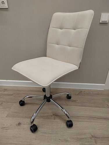 Компьютерное кресло One/Ван флок бежевый 7 фото покупателя 49