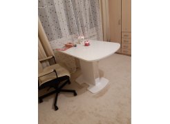 Стол на тумбе Forma 120 White / White белый фото покупателя 2