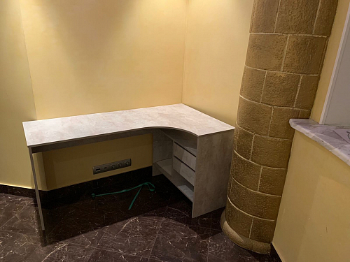 Письменный стол СПм-25 правый белый  - Уцененный экземпляр фото покупателя 41