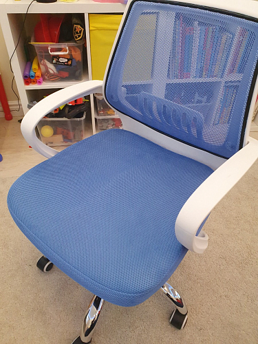 Компьютерное кресло Ergoplus белое / розовое фото покупателя 30