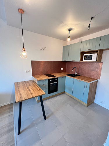 Стол Тринити Лофт 120 32 мм бетон / черный матовый фото покупателя 425