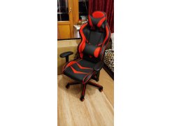 Компьютерное кресло Racer черное / голубое фото покупателя 14