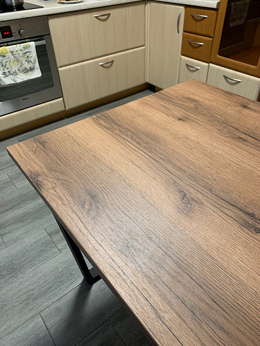 Стол раскладной Лота Лофт 120 25 мм юта / черный матовый фото покупателя 589