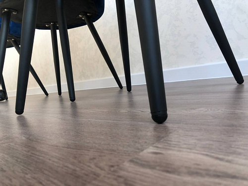 Стул на металлокаркасе Gabi dark beige / black / silver фото покупателя 306