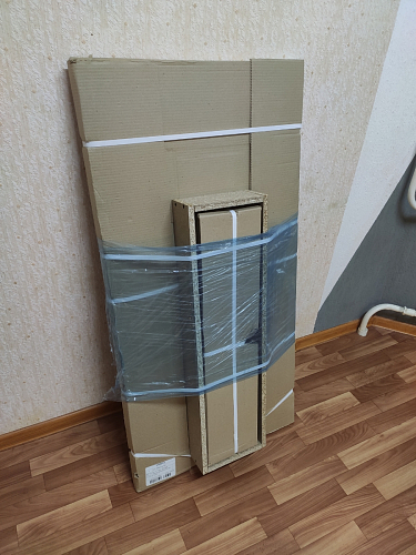 Стол Тринити Лофт 140 25 мм дуб делано темный / белый фото покупателя 77