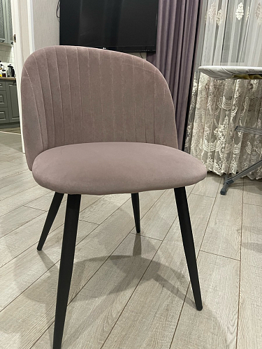 Стул на металлокаркасе Gabi 1 темно-серый / черный фото покупателя 73