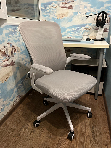 Компьютерное кресло Konfi light gray / blue / white фото покупателя 48