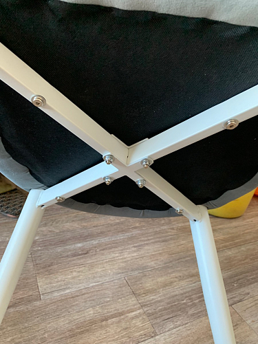 Стул на металлокаркасе Kora dark gray / black фото покупателя 263