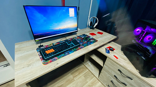 Компьютерный стол КСТ-109Л венге фото покупателя 9