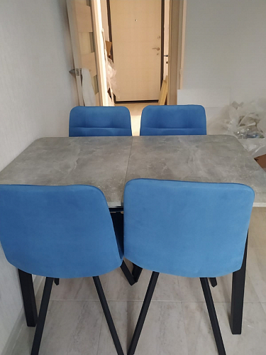 Стул на металлокаркасе Чилли К черный / зеленый фото покупателя 230