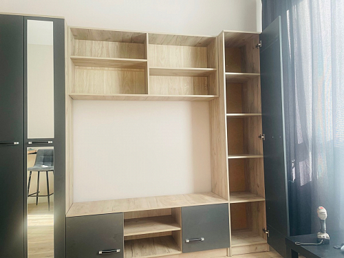 Готовая гостиная Бертелена дуб крафт серый / серый графит фото покупателя 130