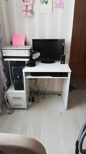 Стол компьютерный Джаз-24 правый венге фото покупателя 4