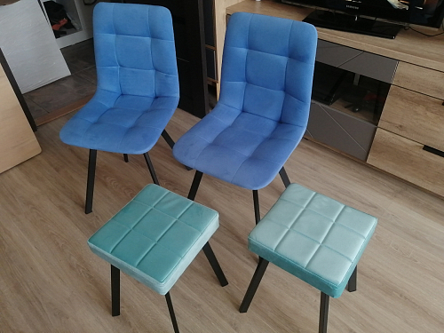 Комплект стульев Чилли 2 шт бежевый / черный фото покупателя 1286