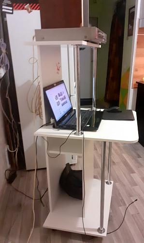 Компьютерный стол КСТ-12 белый  - Уцененный экземпляр фото покупателя 13