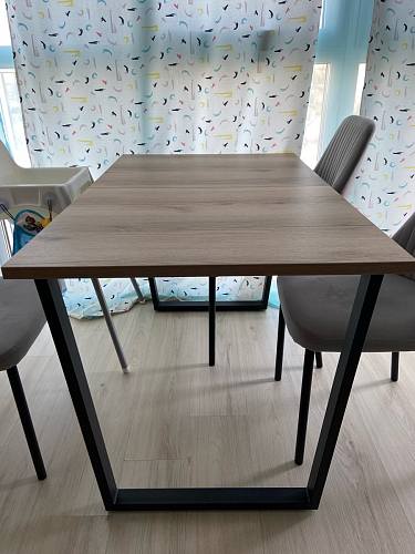 Деревянный стол Лота Лофт 120х75 белый матовый / дуб крафт золотой фото покупателя 285