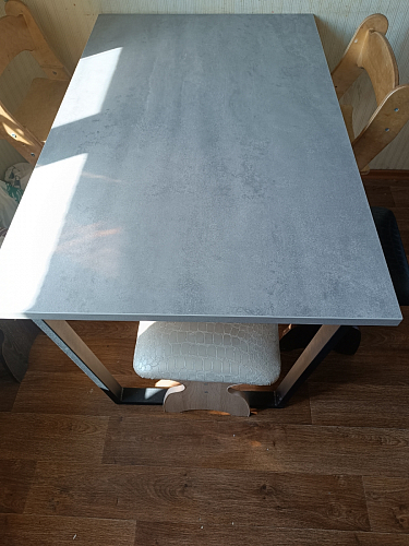 Стол раскладной Лота Лофт 120 25 мм юта / черный матовый фото покупателя 688