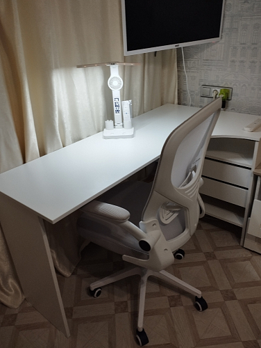 Компьютерное кресло Konfi gray / blue / white фото покупателя 153