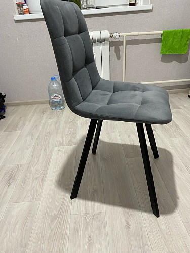 Стул на металлокаркасе Чилли черный / зеленый фото покупателя 956