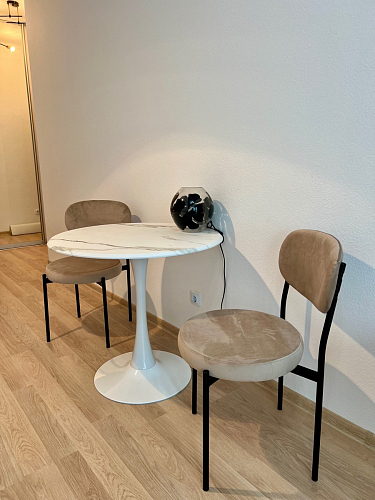 Стол Тулип 90х73 дуб вотан / белый фото покупателя 34