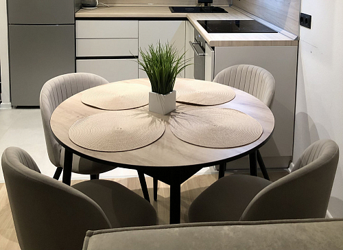 Стул на металлокаркасе Gabi gray / black фото покупателя 875