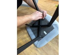 Стул на металлокаркасе Чилли синяя ткань / белый фото покупателя 222