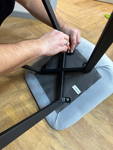 Стул на металлокаркасе Чилли зеленый / белый каркас фото покупателя 222