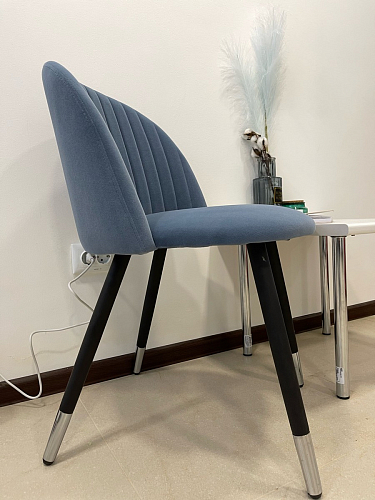 Стул на металлокаркасе Gabi 1 light purple / black фото покупателя 962