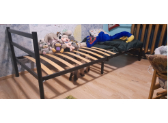 Односпальная кровать Фади 80х200 черная фото покупателя 1248