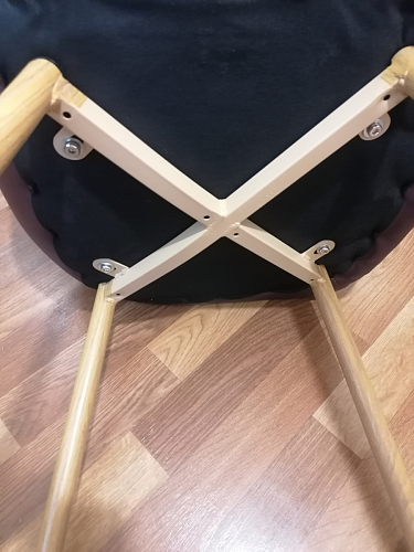 Стул на металлокаркасе Capri dark beige / white фото покупателя 97