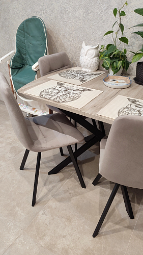 Комплект стульев Чилли 2 шт бежевый / черный фото покупателя 1475