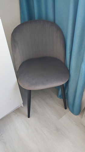 Стул на металлокаркасе Gabi 1 light purple / black фото покупателя 188