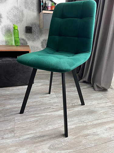 Стул на металлокаркасе Чилли светло-серый / черный фото покупателя 160